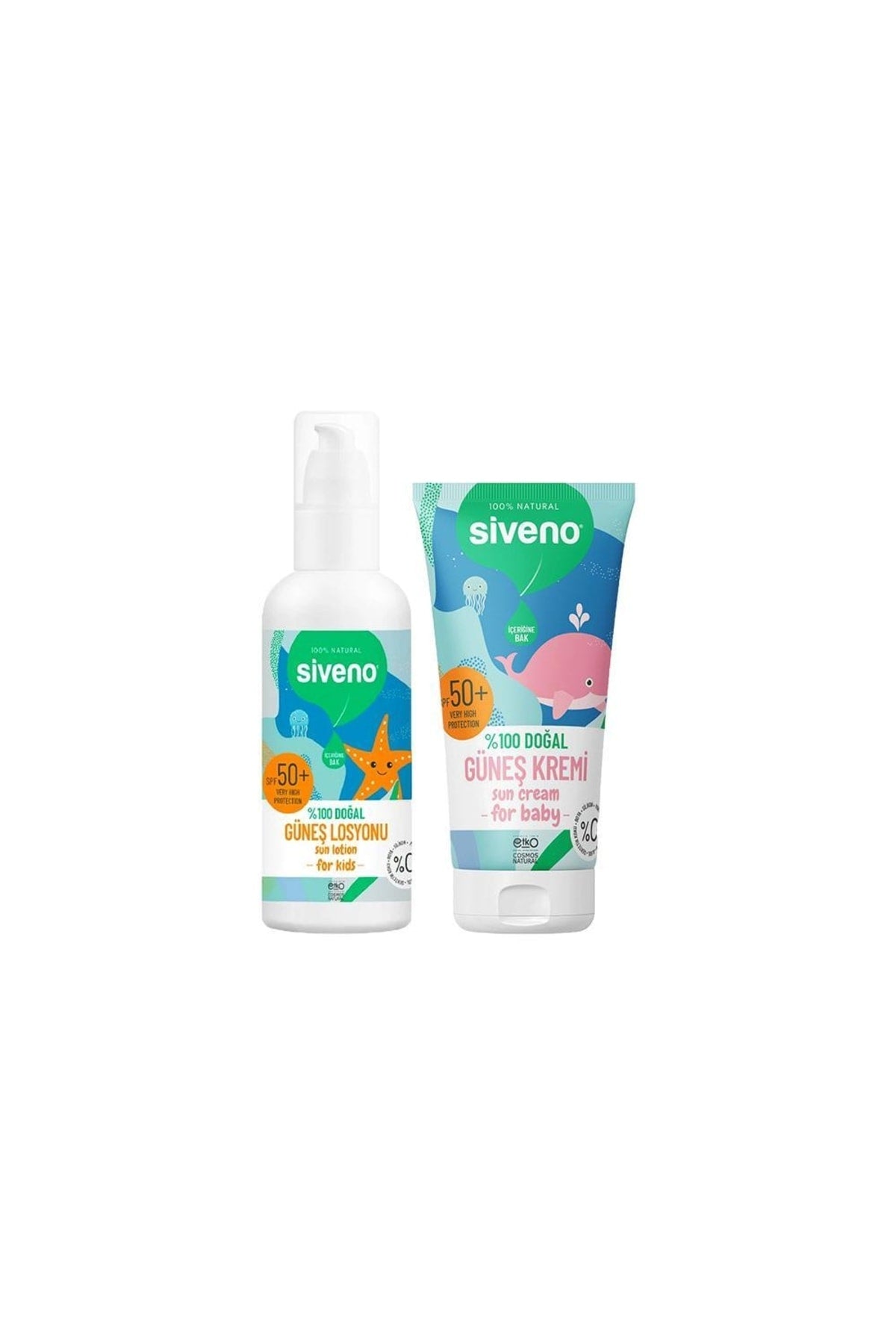 Çocuklar Için Güneş Losyonu 100 ml Ve Bebekler Için Güneş Kremi 50 ml