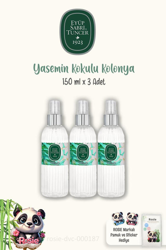 Yasemin Kolonyası 150 ml 3 Adet ve ROSIE Pamuk 60'lı