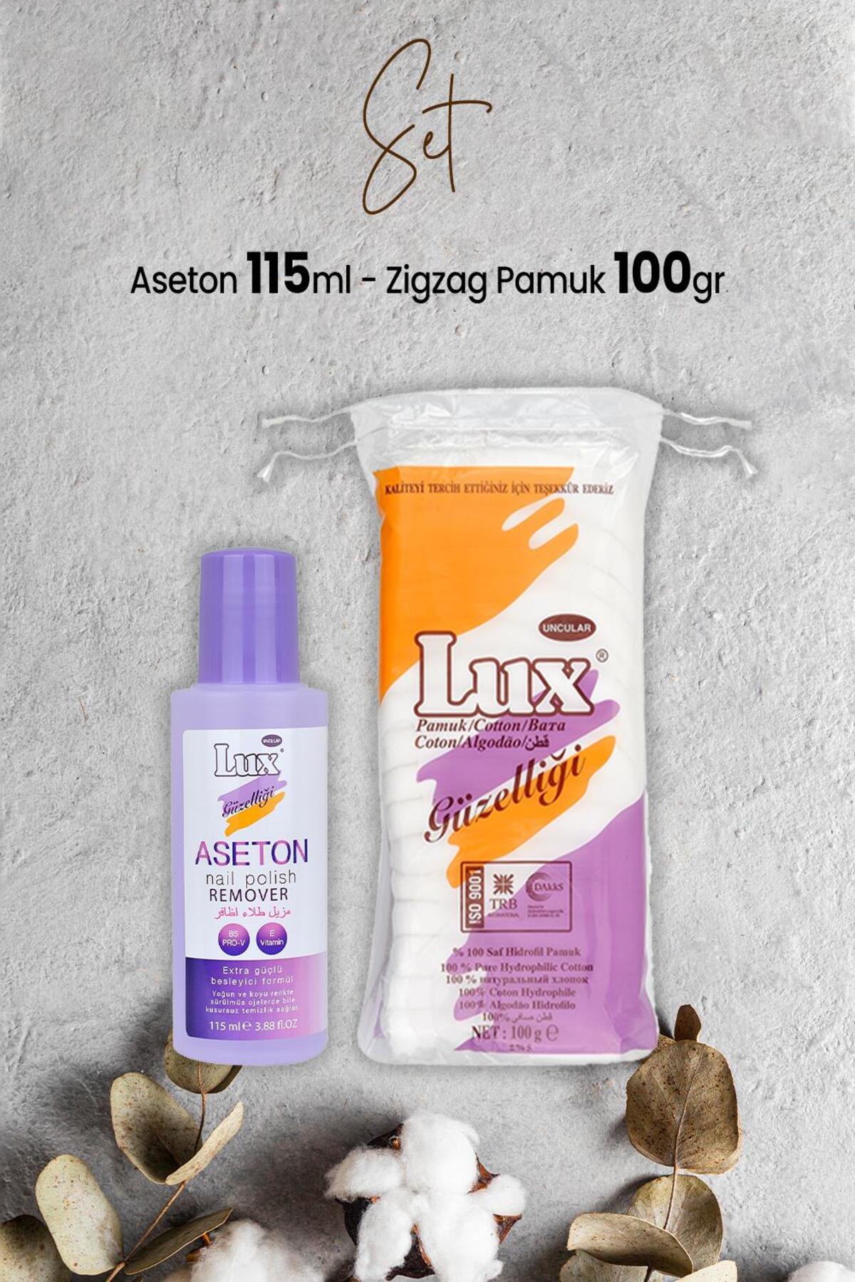 Aseton 115 ml ve Zigzag Pamuk 100 gr