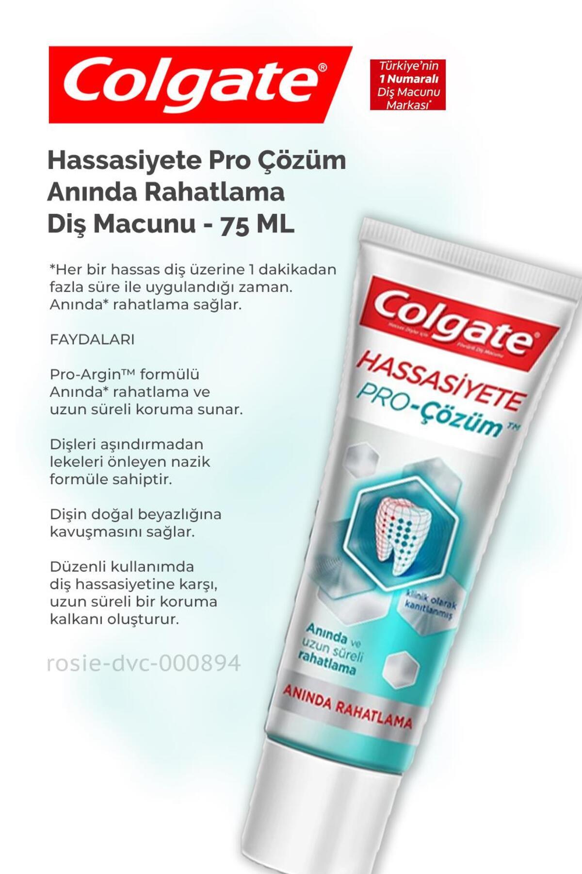 Hassasiyete Çözüm 75 ml, 360 Charcoal Gold Diş Fırçası, H.Şakir Adaçayı Şampuan 500 ml