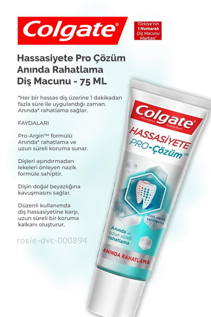Hassasiyete Çözüm 75 ml, 360 Charcoal Gold Diş Fırçası, H.Şakir Adaçayı Şampuan 500 ml