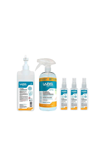 Labs Ortam ve El Dezenfektan 1 Lt, El Dezenfektanı 125 ML x 3