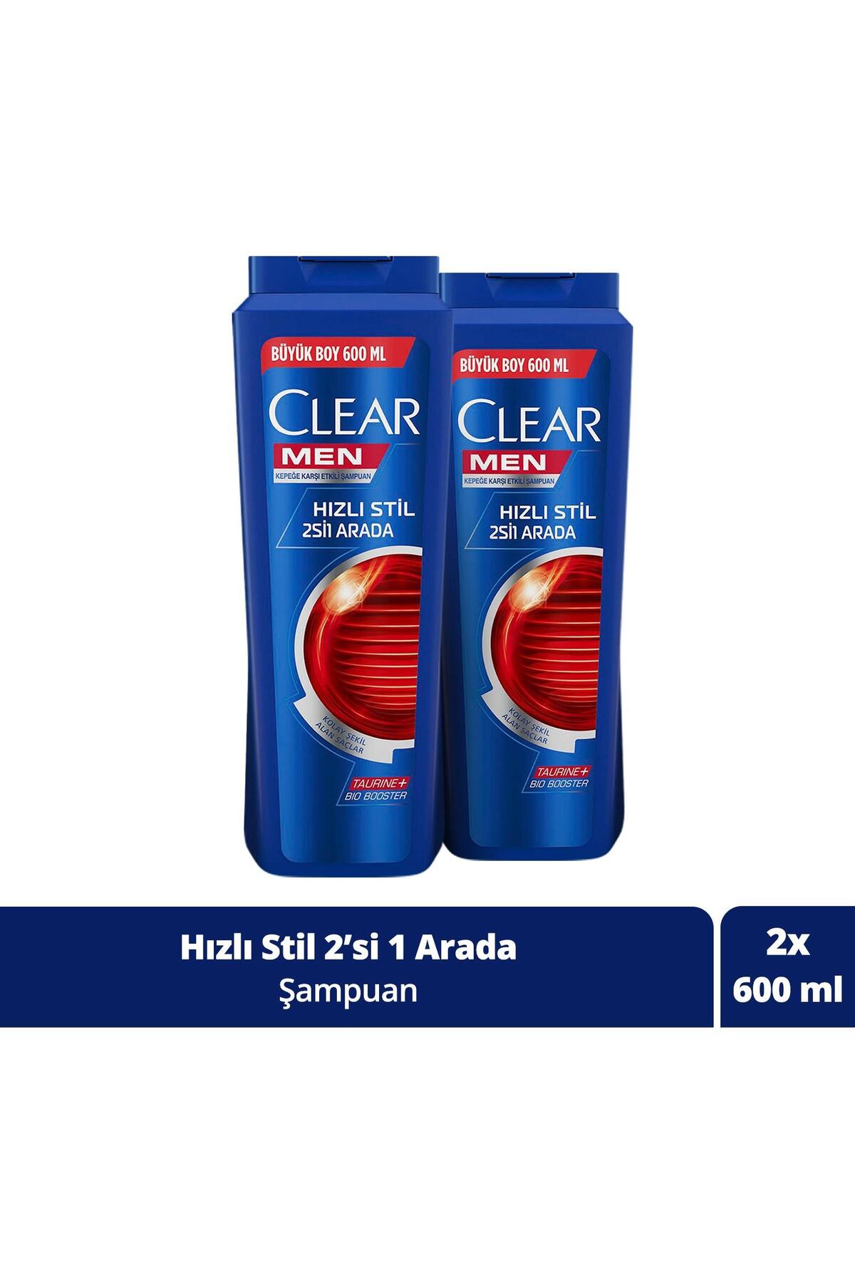 Kepeğe Karşı Etkili Hızlı Stil 2'si 1 Arada Şampuan 600 ML 2 Adet