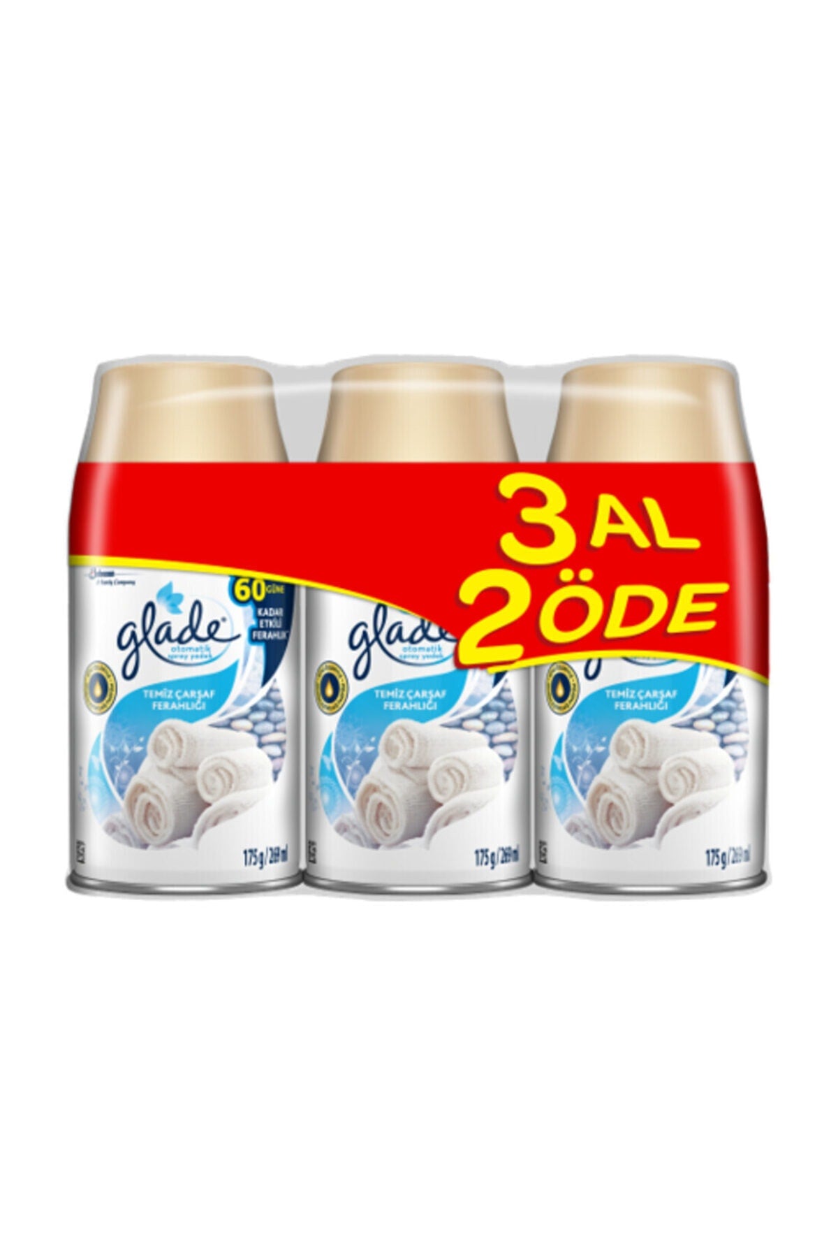 Otomatik Sprey Oda Kokusu Yedek 3 Al 2 Öde Clean Linen