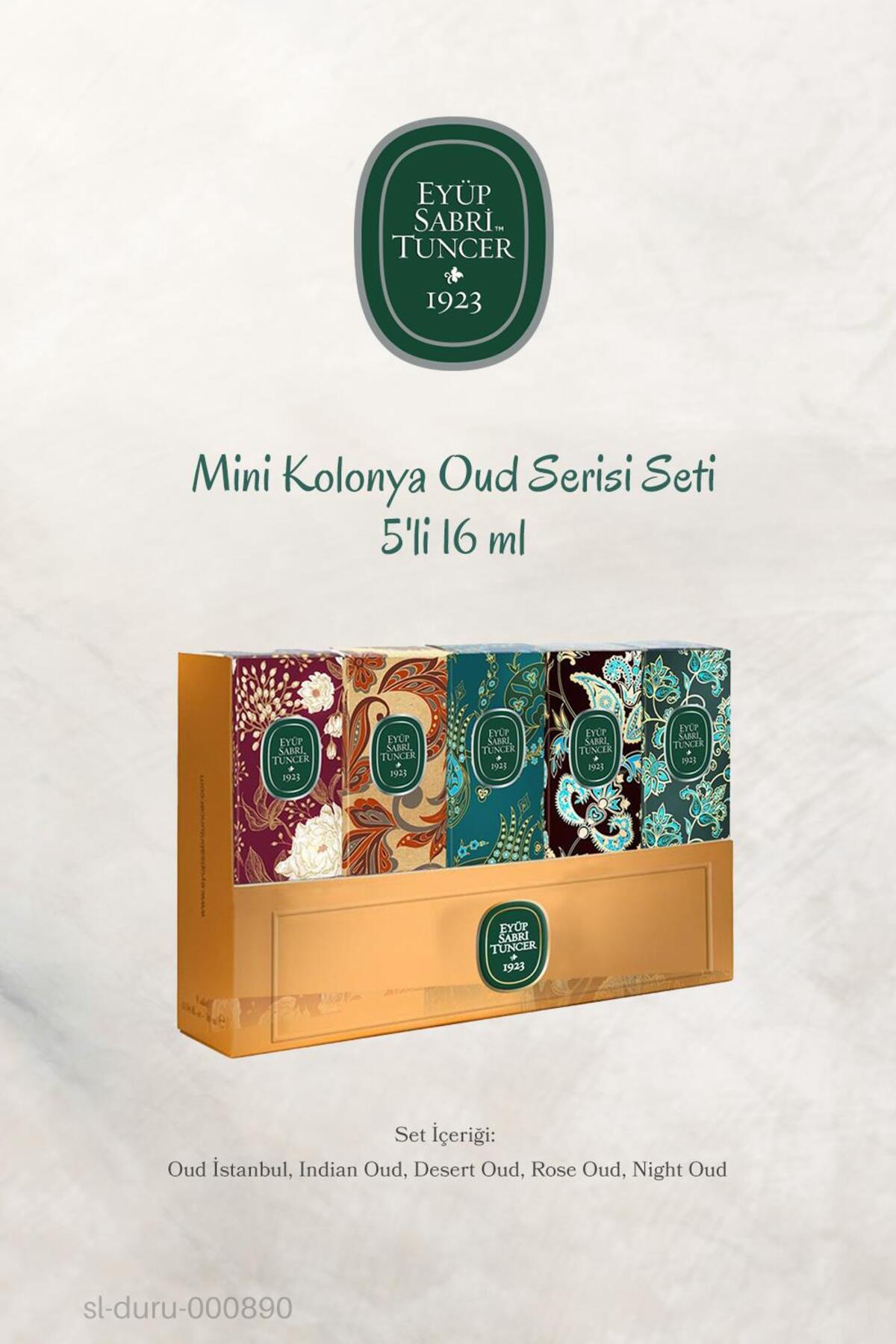 3'lü Mini Kolonya Oud Serisi Seti 5'li 16 ml ve ROSIE Pamuk 60'lı