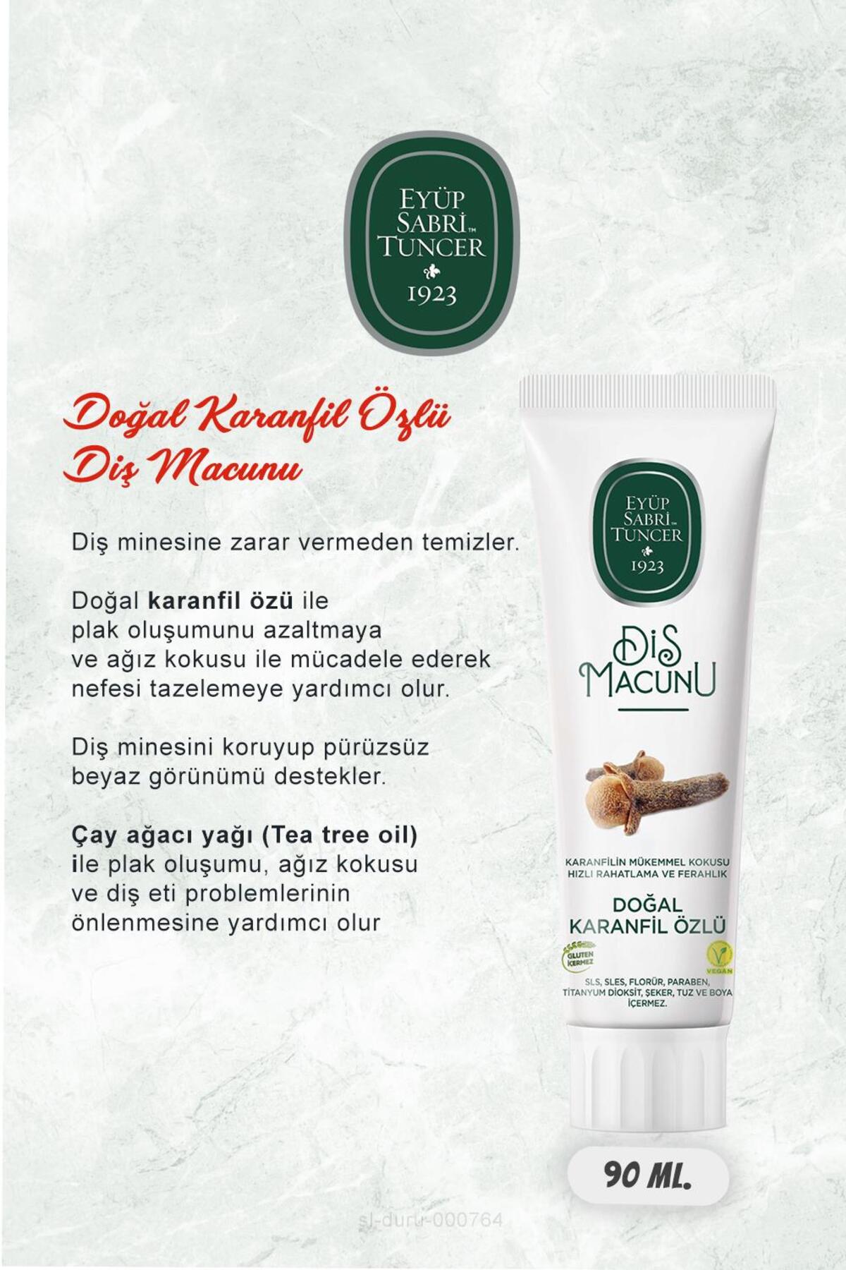 90 ml Diş Macun Seti Karanfil, Zencefil, Lavanta, Kakao, Çam Özlü ve Rosie