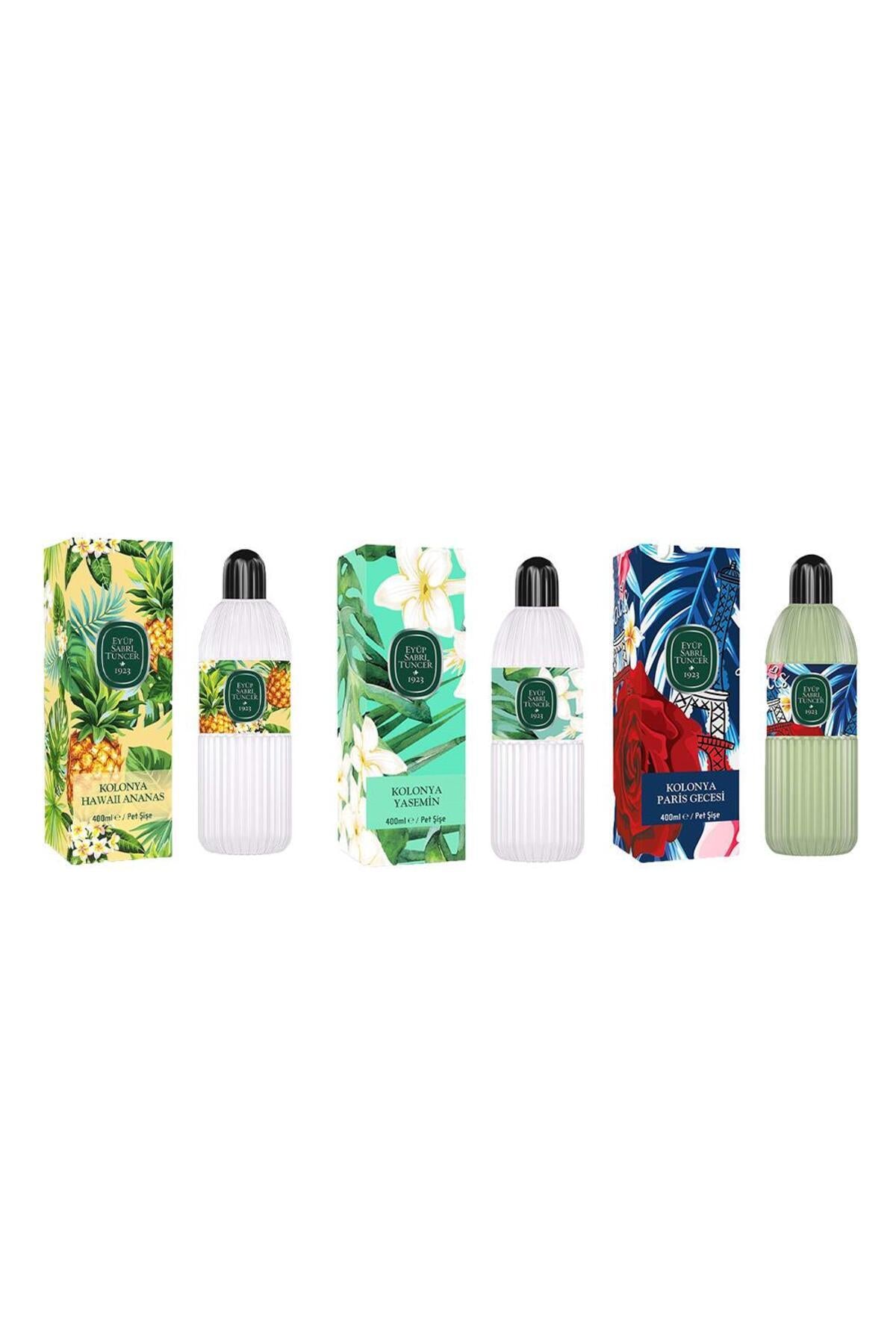 Kolonya Hawaii Ananas, Yasemin ve Paris Gecesi Pet Şişe 400 ml