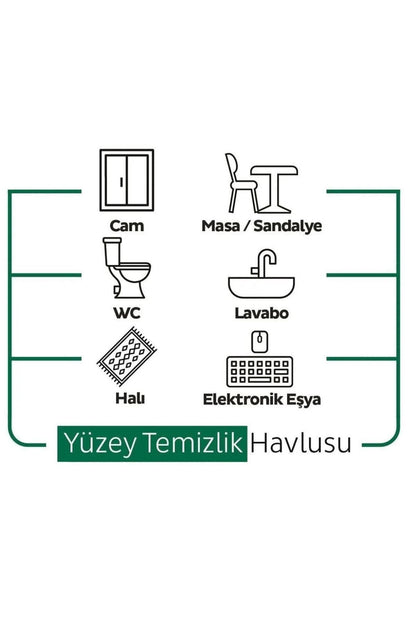 Easy Clean Yüzey Temizlik Havlusu 100 Yaprak (4 Adet)