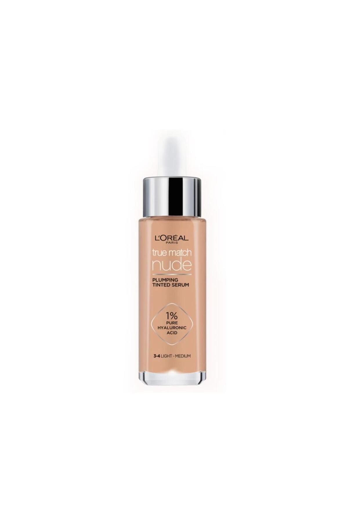 Loreal Paris True Match Nude Fondöten Serum 3-4 Light-Medium