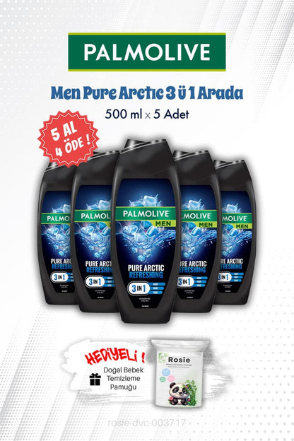 Men Pure Arctıc 3'ü 1 Arada 500 ML Duş Jeli X2 ve ROSIE
