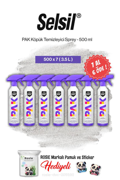PAK Köpük Temizleyici Sprey 500 ml, 7 AL 6 ÖDE ve rosie pamuk