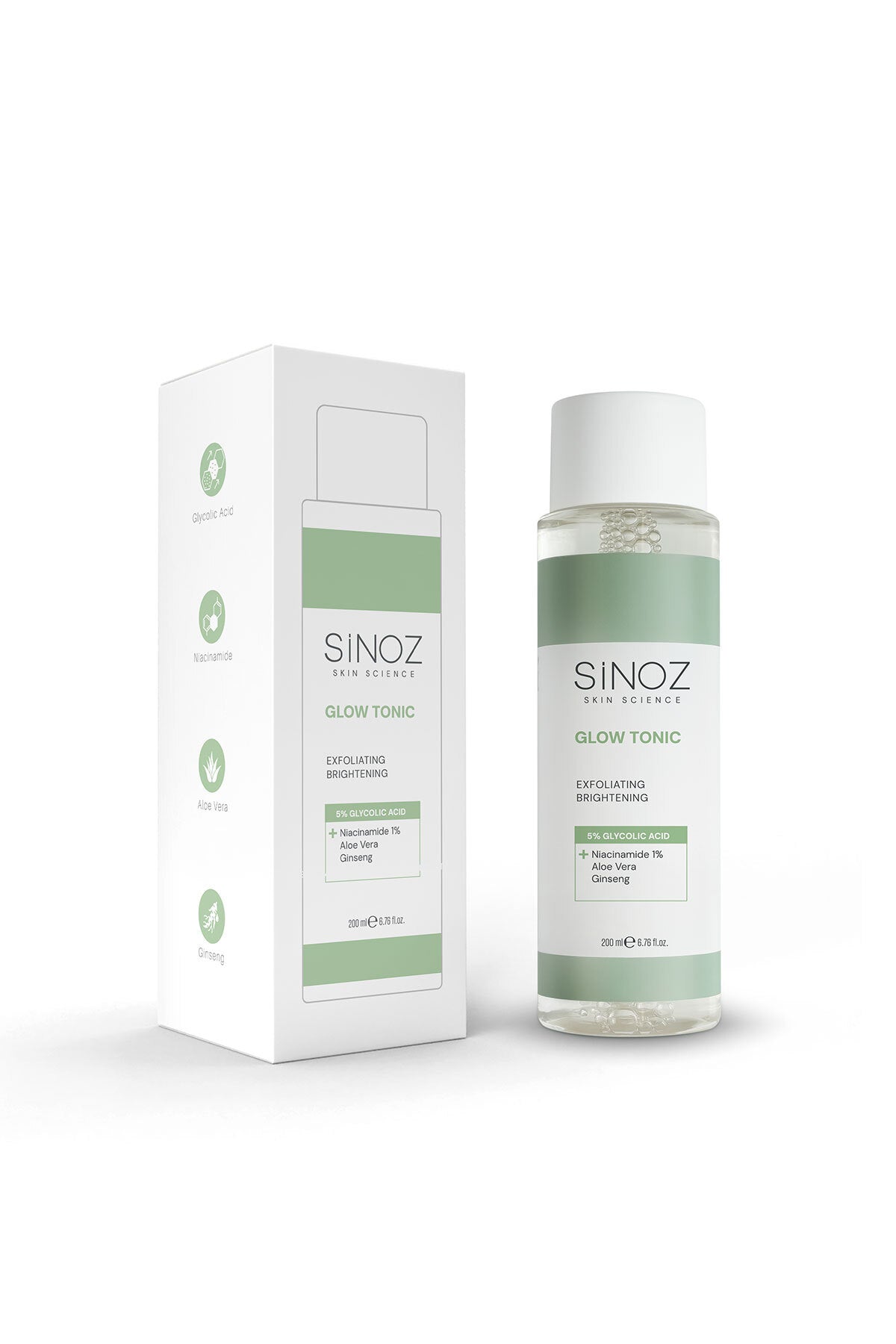 Gözenek Sıkılaştırıcı Arındırıcı Canlandırıcı Peeling Etkili %5Glikolik Asit İçeren Glow Tonik 200ml