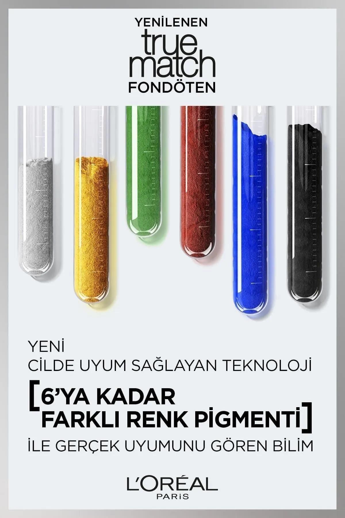 3 Adet Loreal Paris True Match Fondöten 1.5N Nötr Alt Ton ve ROSIE Pamuk