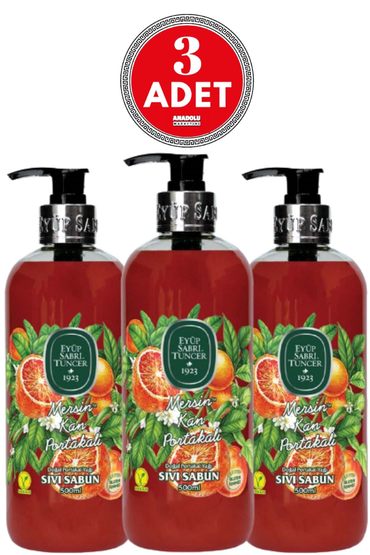 Mersin Kan Portakalı Sıvı Sabun 500 ml x 3 Adet