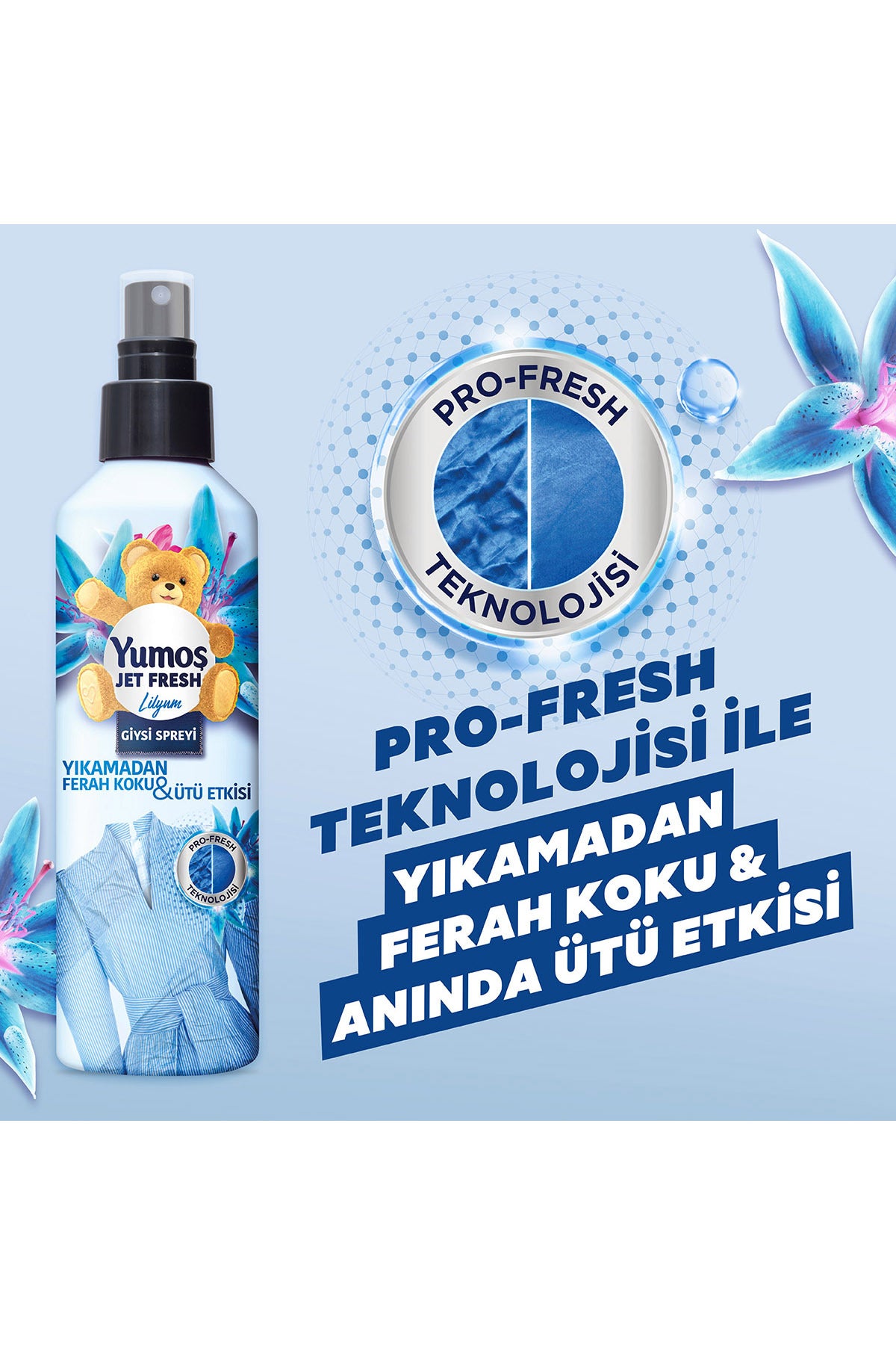 Jet Fresh Giysi Spreyi Lilyum 200 ml 2 Adet
