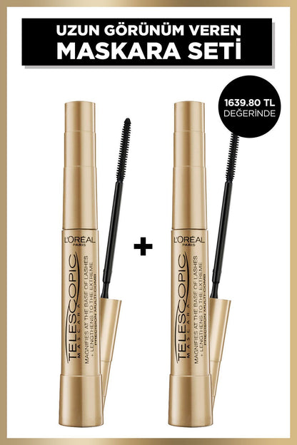 Telescopic Siyah Maskara 2'li Set