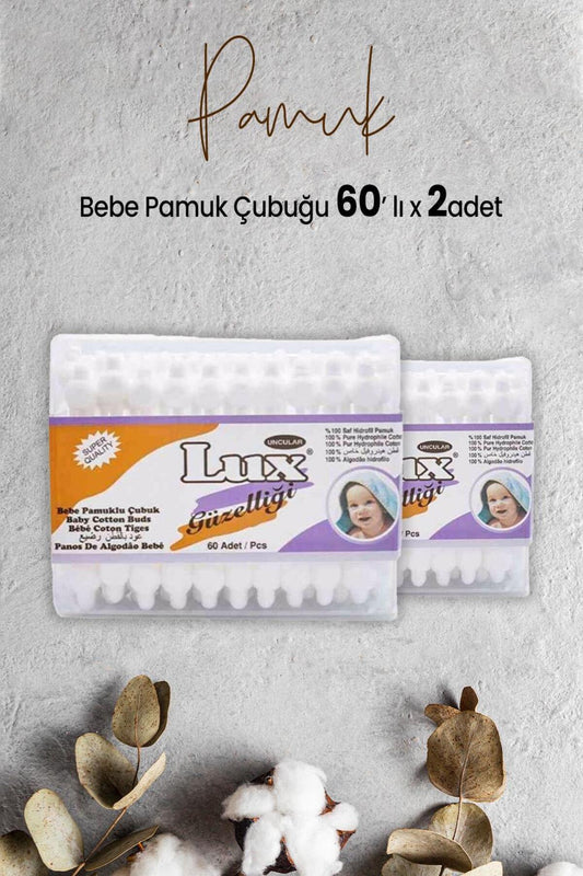 Bebe Pamuk Çubuğu 60' lı x 2 Adet