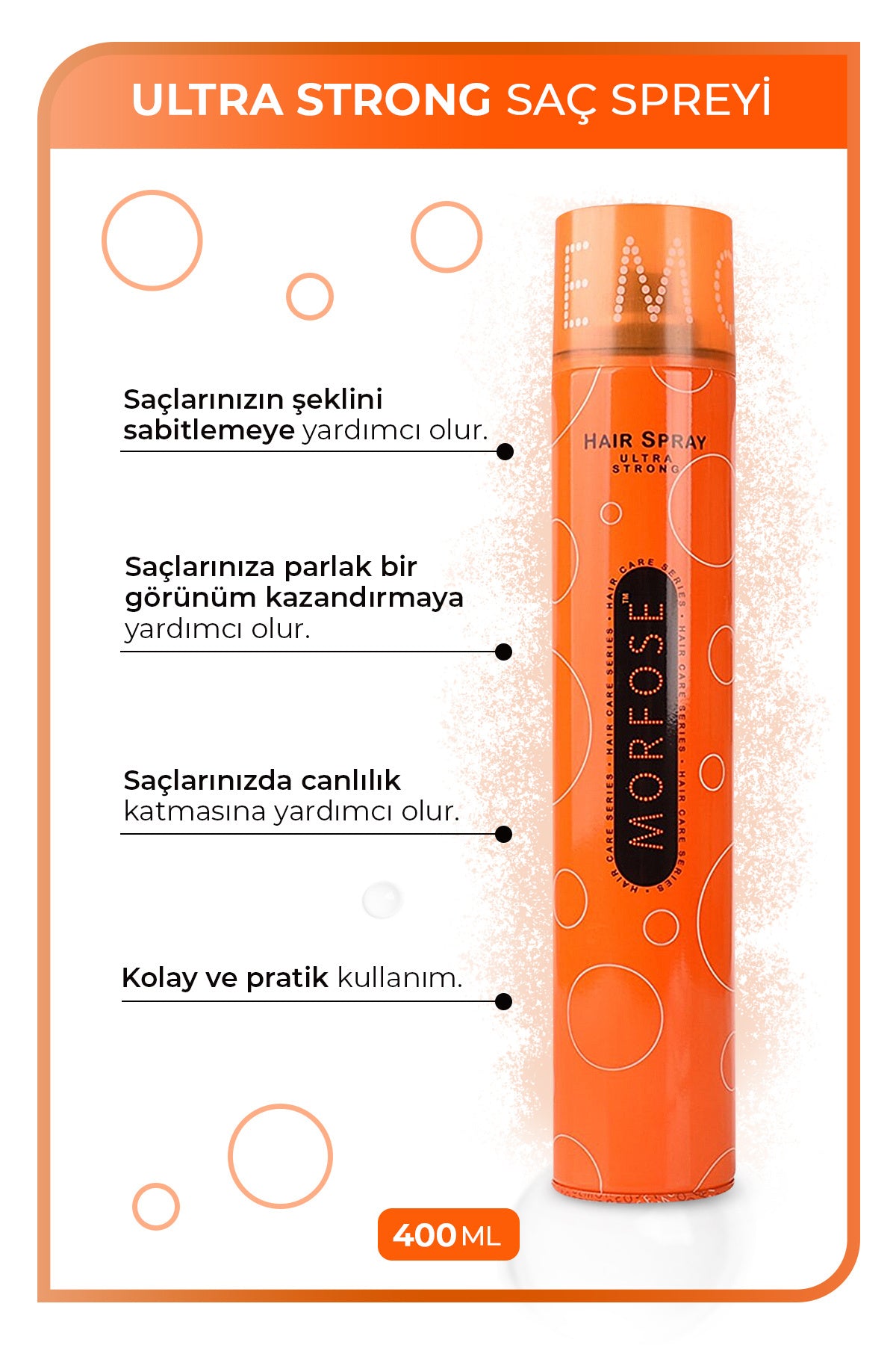 Saç Spreyi 400 ml - 5 Adet