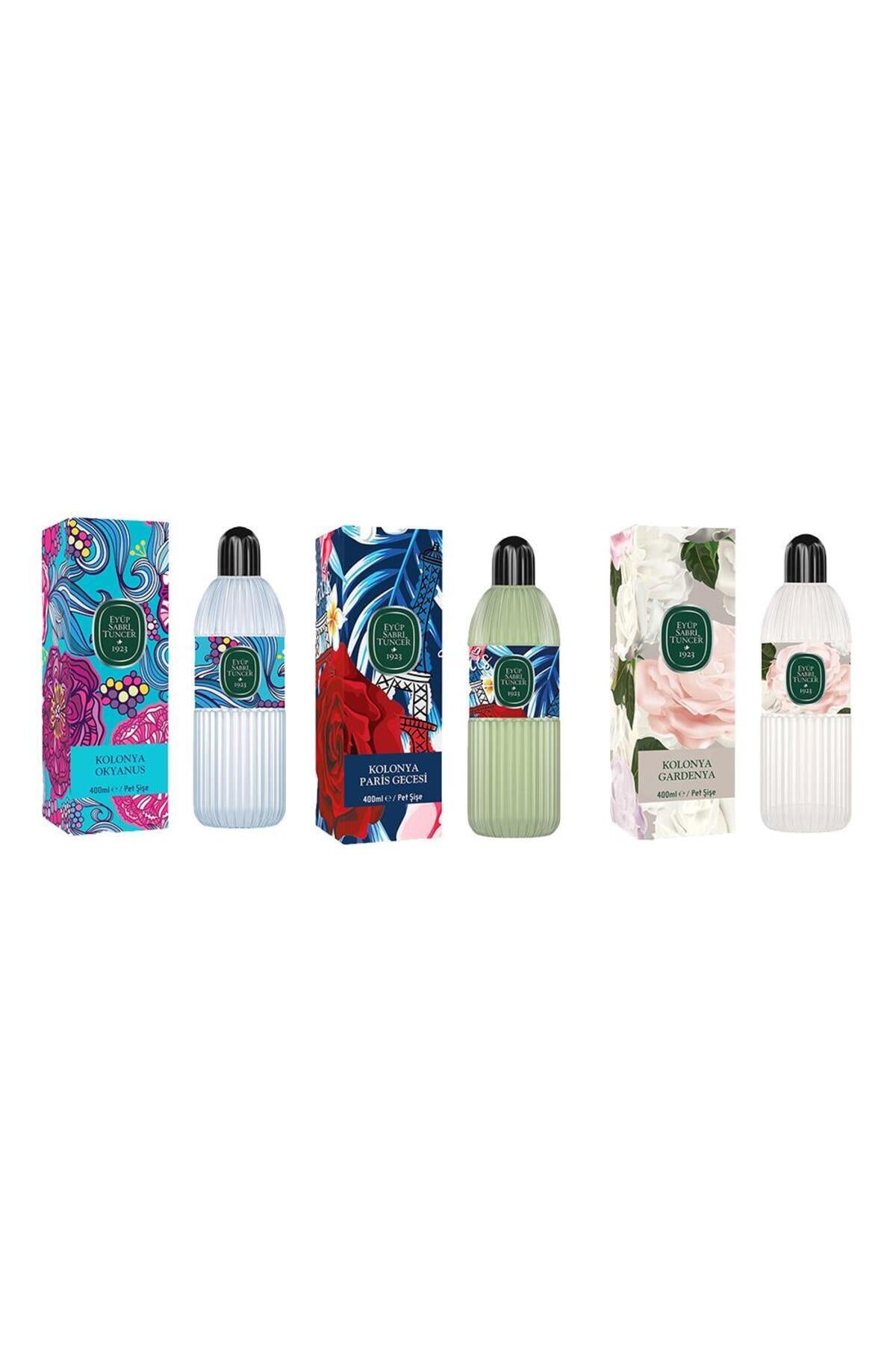 Kolonya Okyanus, Paris Gecesi ve Gardenya Pet Şişe 400 ml