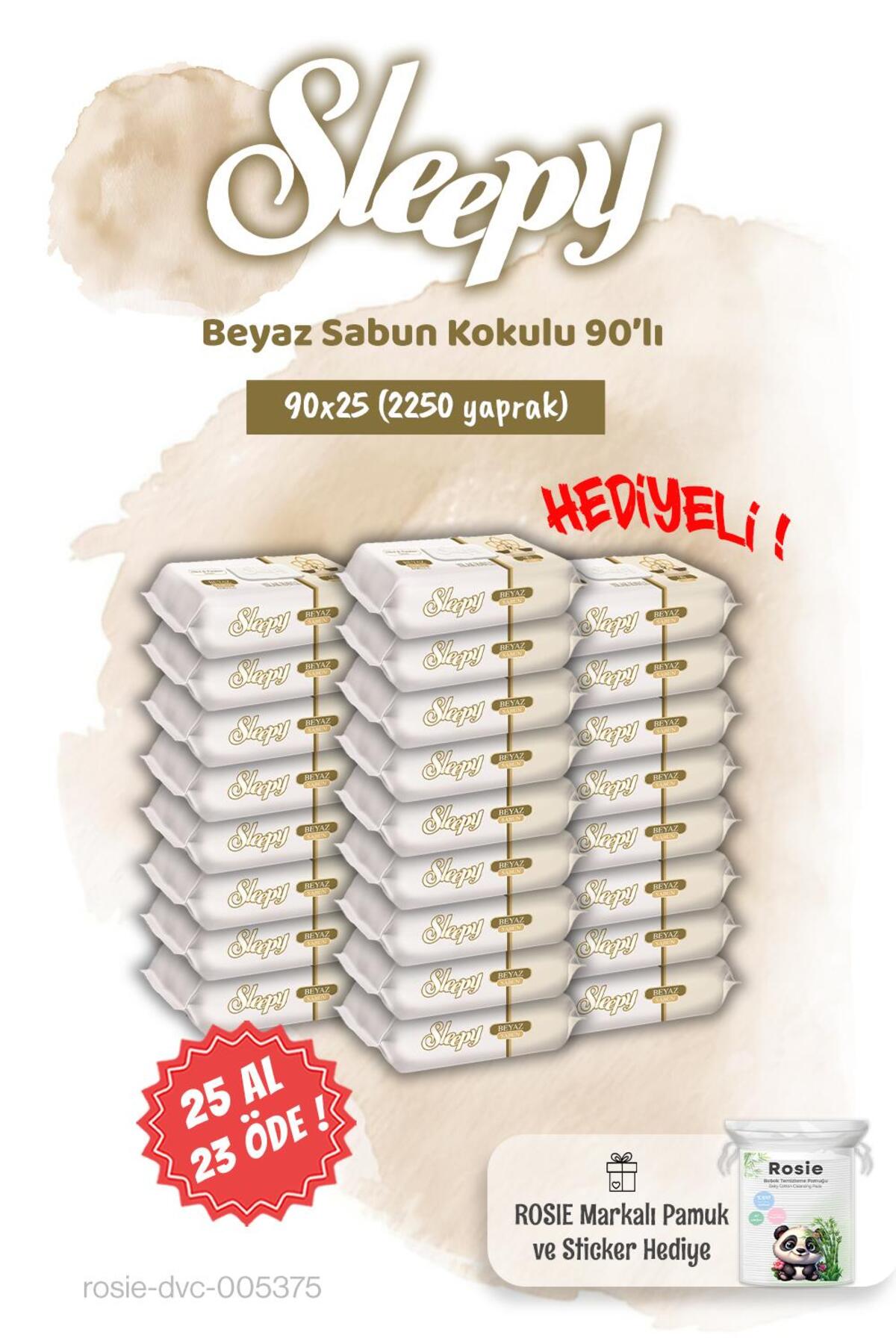 90'lı 25 AL 23 ÖDE Beyaz Sabun Kokulu Islak Havlu ve Rosie