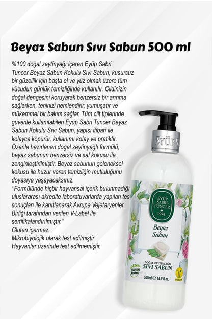 500 ml Sabunlar Amber, Zeytinyağ, Beyaz Sabun, Limon, Kiraz Ve Rosie Pamuğu Hediye