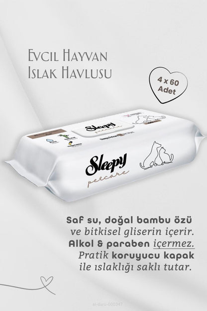 7 AL 6 ÖDE Evcil Hayvan Islak Mendili 420 Yaprak, Kulak Çubuğu Hediyeli