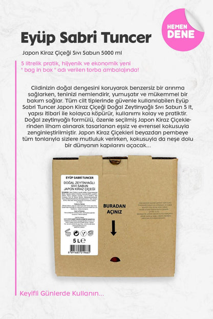 Japon Kiraz Çiçeği Sıvı Sabun (Bag) 5 Litre
