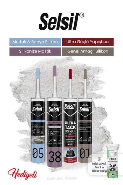 Silikon Ailesi 4 'lü ve Rosie Pamuk