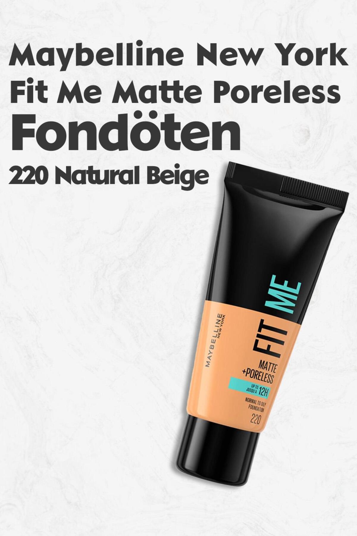 Maybelline Fit Me Matte Poreless Fondöten 220 Natural Beige
