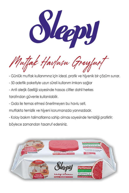 Bergamot (3x) ve Greyfurt (3x) Süper Mutfak Havlusu 50'li ve ROSIE