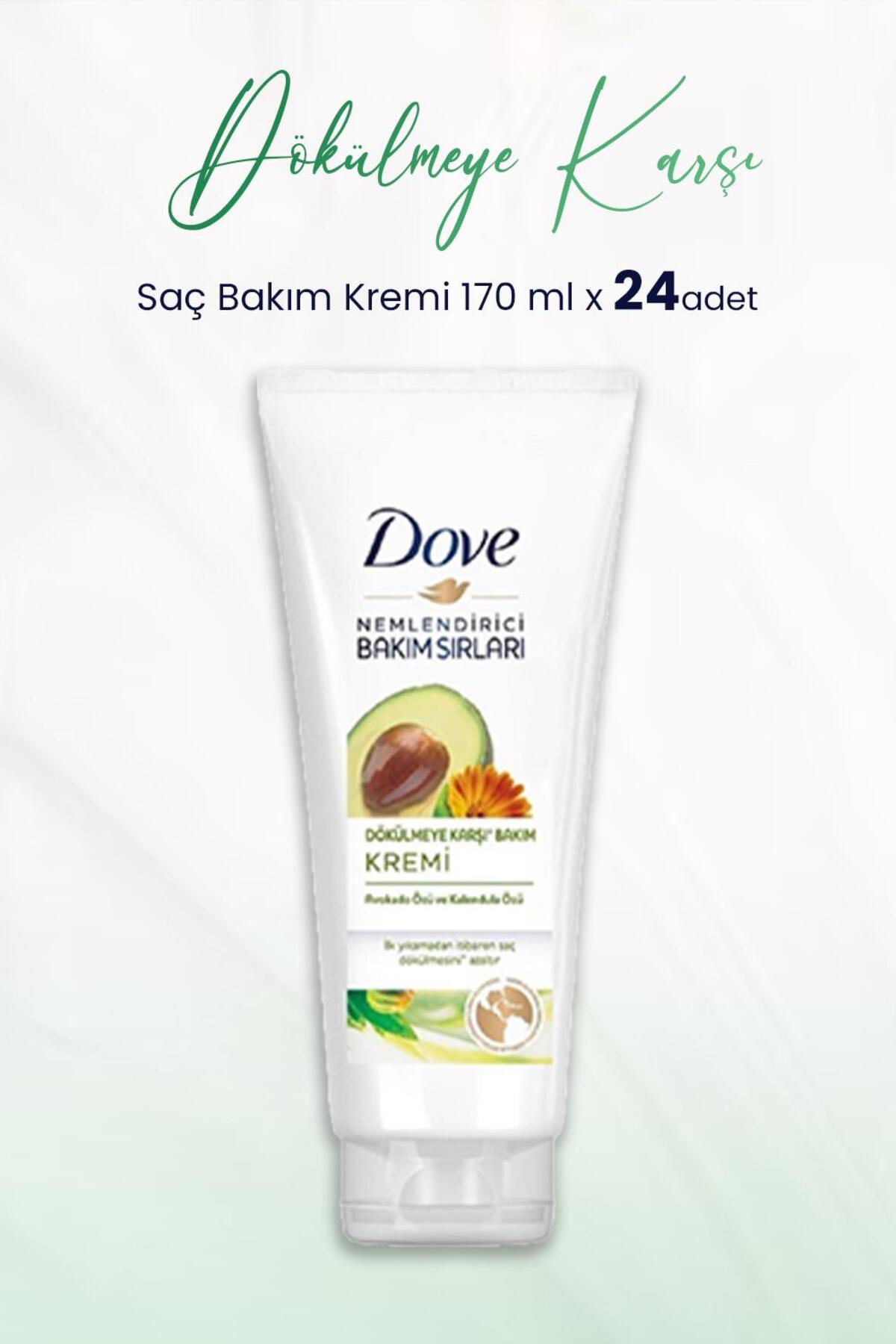 Nemlendirici Bakım Sırları Dökülmeye Karşı Saç Bakım Kremi 170 ml x 24 Adet