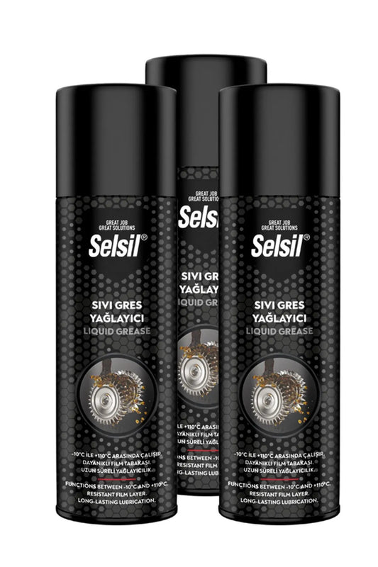 3 Adet Sıvı Gres Yağlama Spreyi 3 Adet 500 ml