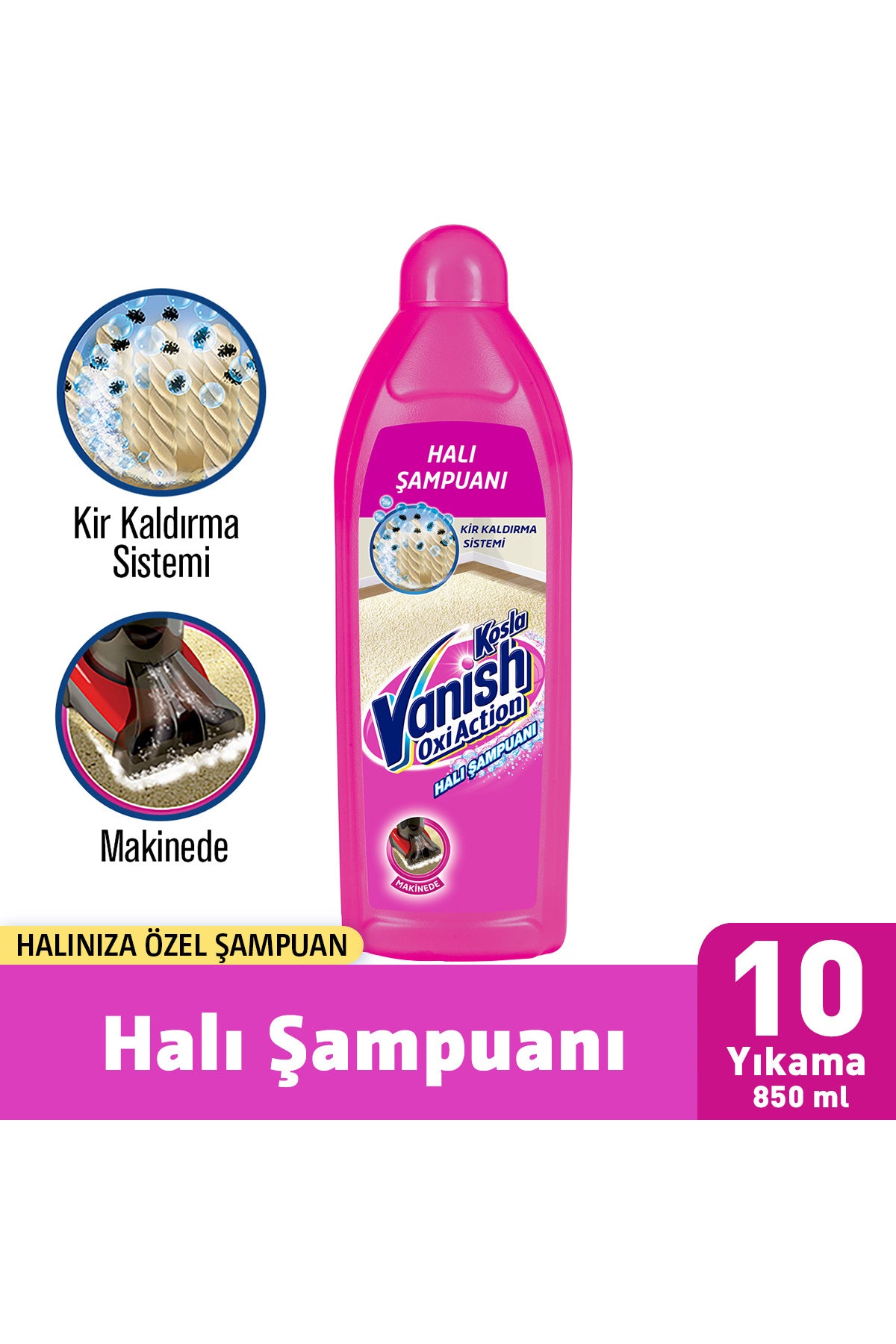 Halı Şampuanı Makinede 850 ml
