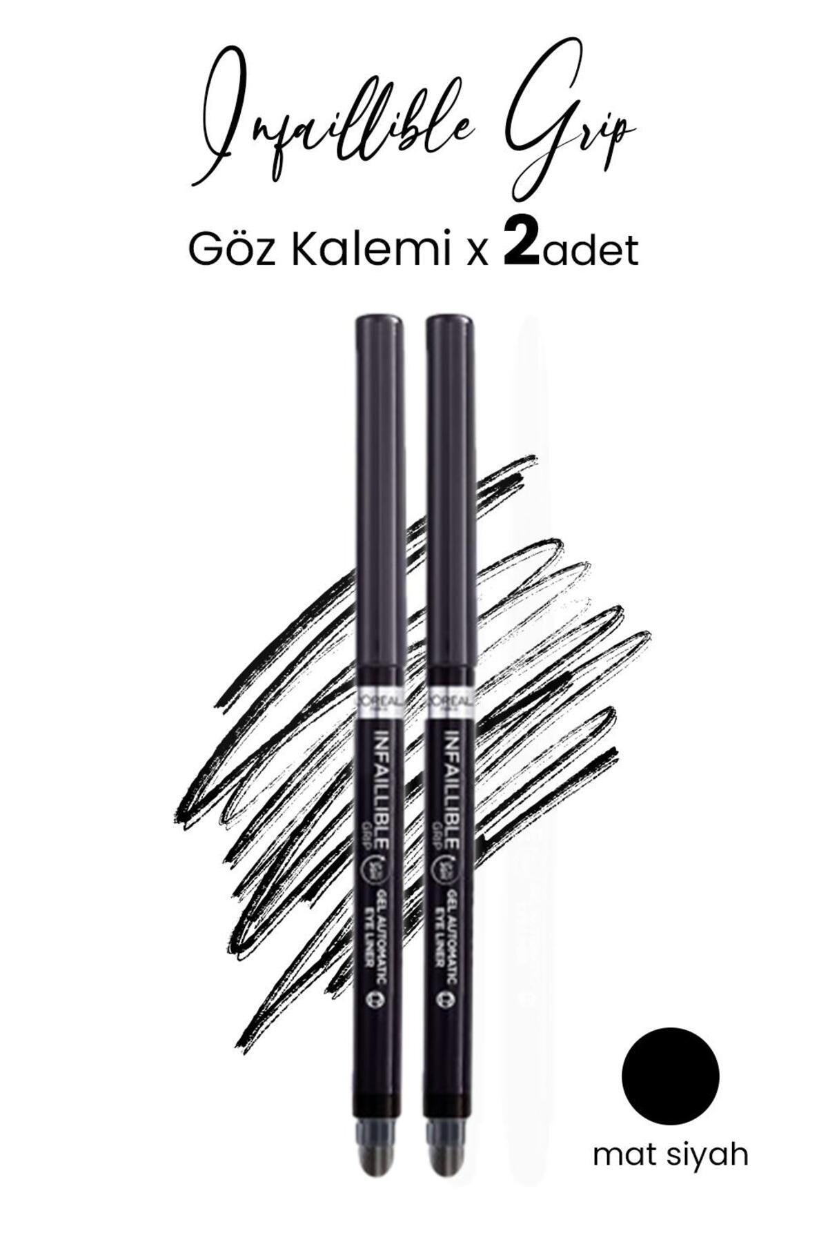 Infaillible Grip Automatic Jel Göz Kalemi Mat Siyah X 2 Adet