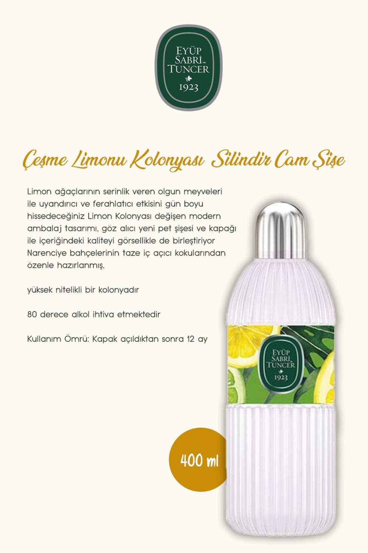 Çeşme Limonu Kolonya Pet ve Cam şişe 400 ml, 1lt klasik limon ve Rosie Hediye