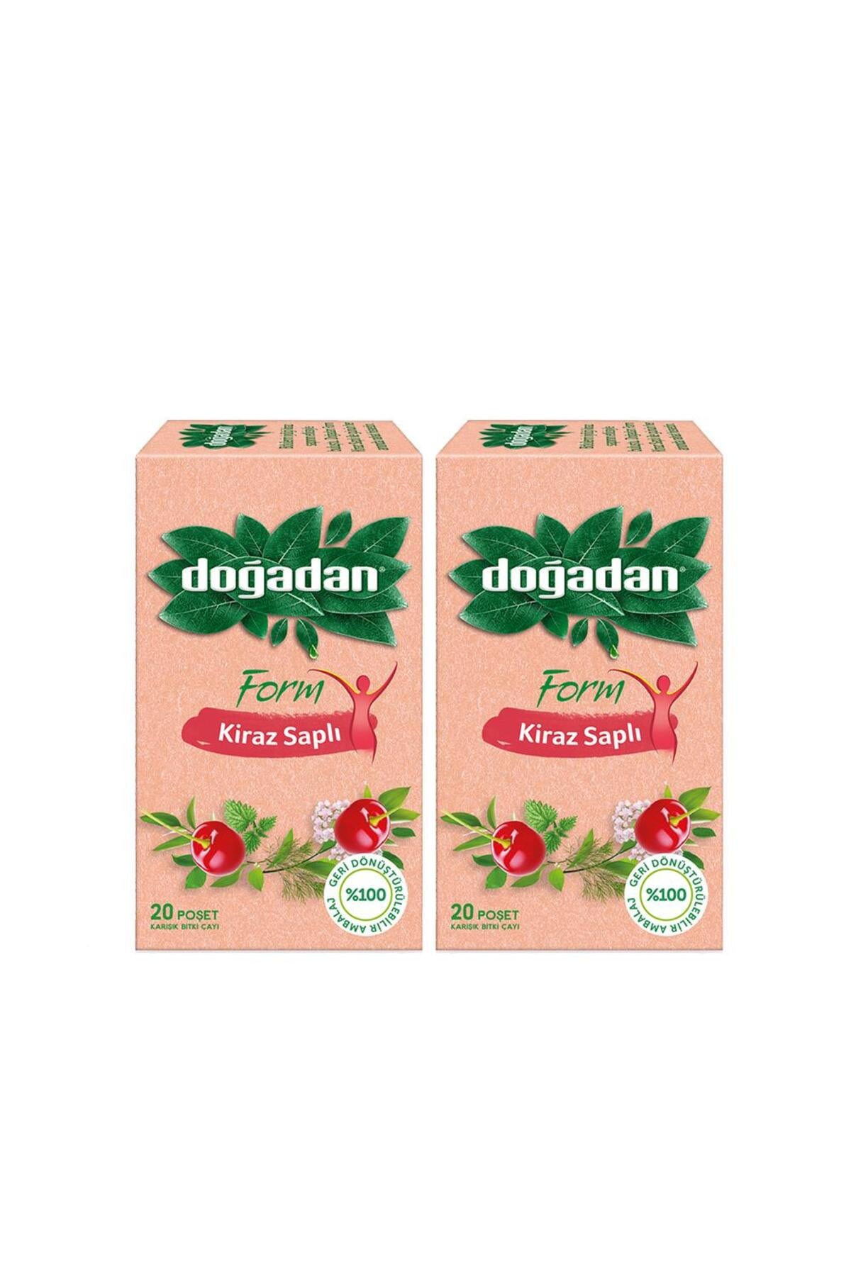 Form Çay Kiraz Saplı 20'li x 2 Adet