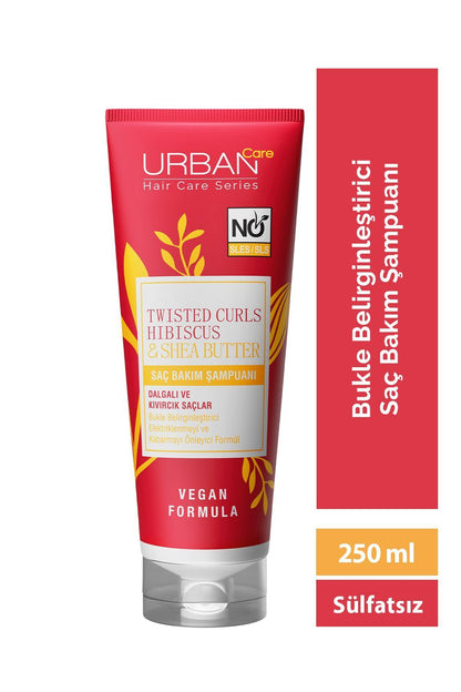 Hibiscus & Shea Butter Kıvırcık ve Dalgalı Saçlara Özel Şampuan 3x250ml-sülfatsız-vegan