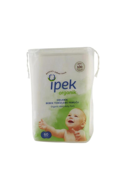 Organik Bebek Temizleme Pamuğu 60 Adet