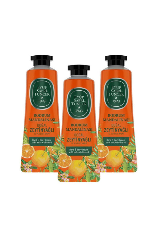 El ve Vücut Kremi Bodrum Mandalinası 50 ml x 3