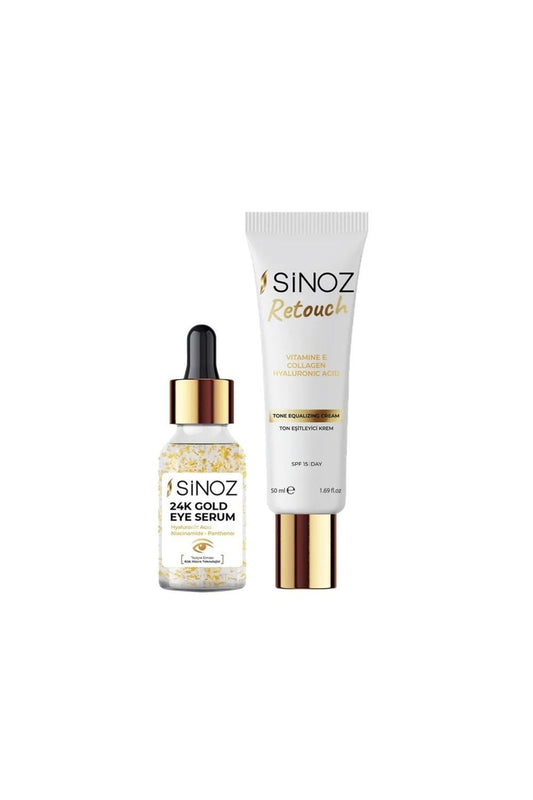 24k Altın Göz Serumu 10 Ml Ve Retouch Ton Eşitleyici 50 Ml