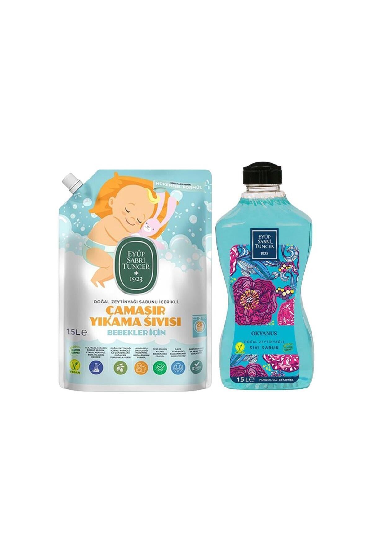 Sıvı Sabun Okyanus ve Bebek Çamaşır Deterjanı 1500 ml