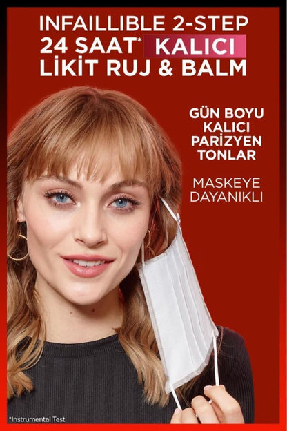L'oréal Paris Infaillible 2-step 24 Saat Kalıcı Likit Ruj & Balm - 801 Toujours Toffee