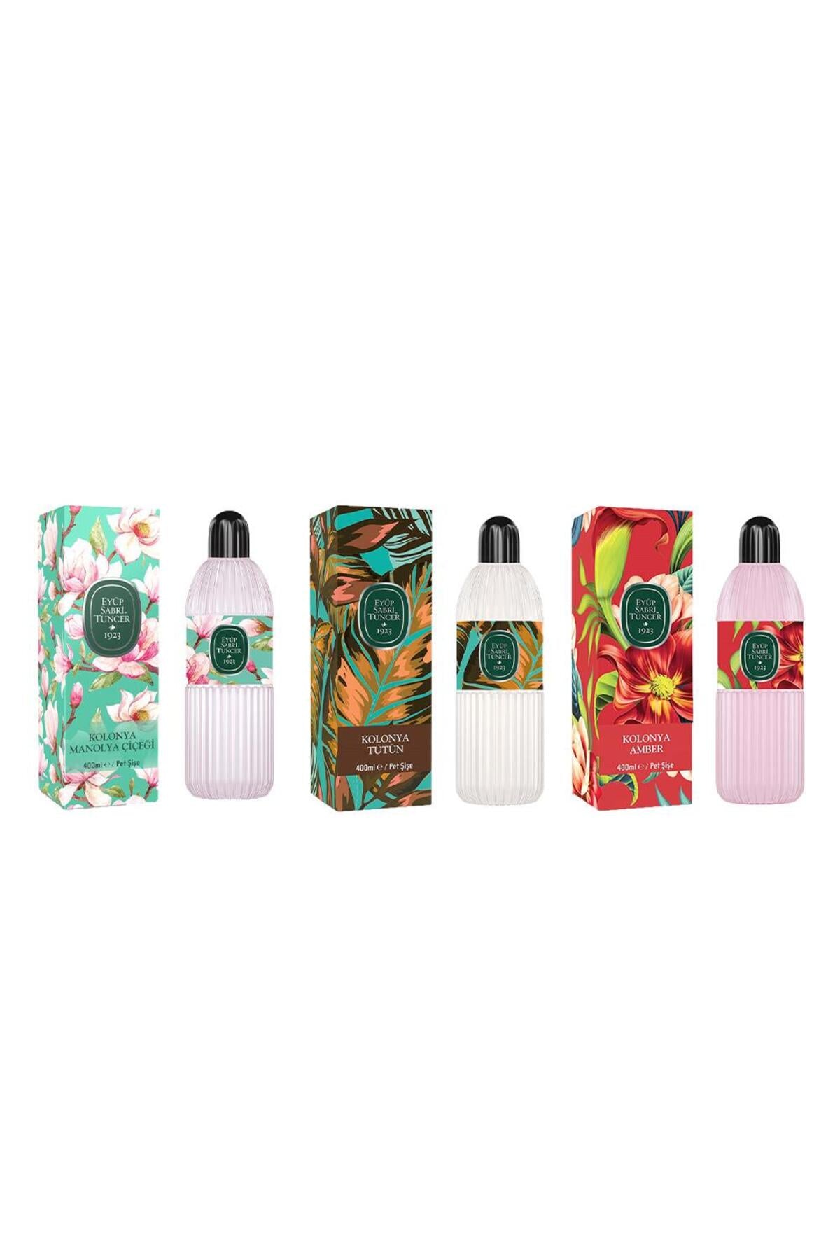 Kolonya Manolya Çiçeği, Tütün ve Amber Pet Şişe 400 ML