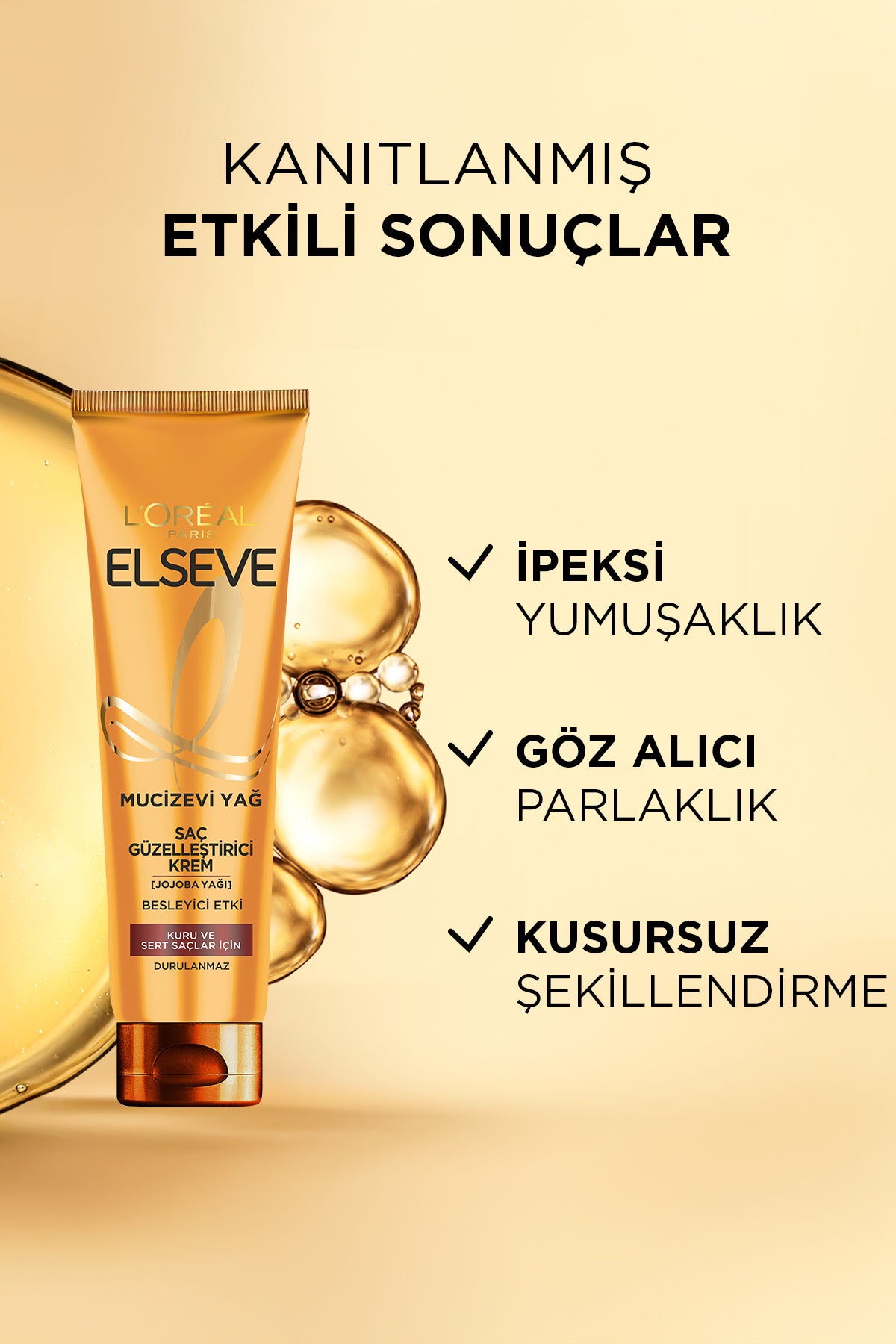 2'li Mucizevi Yağ Besleyen & Şekillendiren Saç Güzelleştirici Krem 150 ML Kuru ve Sert Saçlar