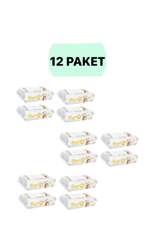 Sensitive 90 Yaprak 12'li Paket Islak Mendil & Havlu