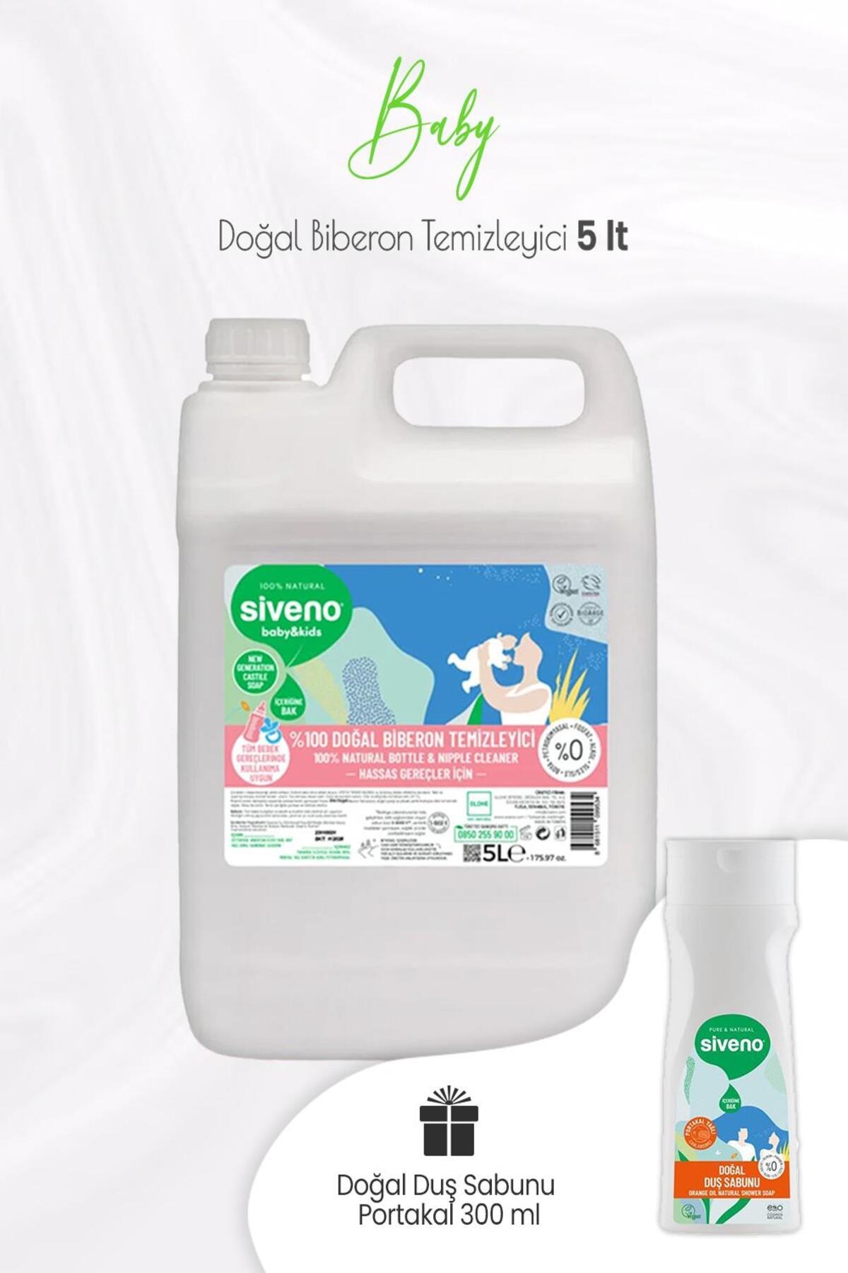 Baby Biberon Temizleyici 5 Lt Ve Portakal Yağlı Doğal Duş Sabunu 300 ml