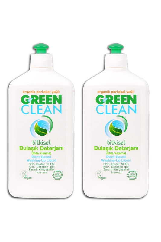 Organik Portakal Yağlı Bitkisel Bulaşık Deterjanı 500 Ml 2'li Set