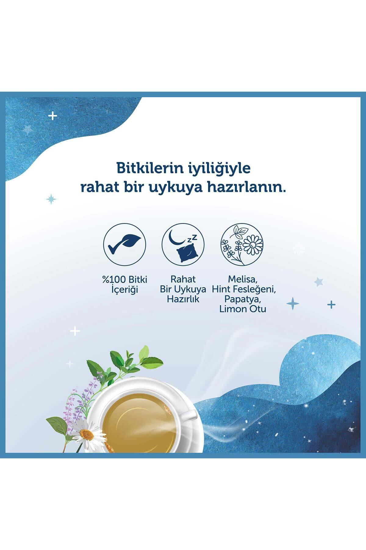 Iyi Uykular Çayı Melisa Hint Fesleğeni Bardak Poşet 18'li X3 Adet