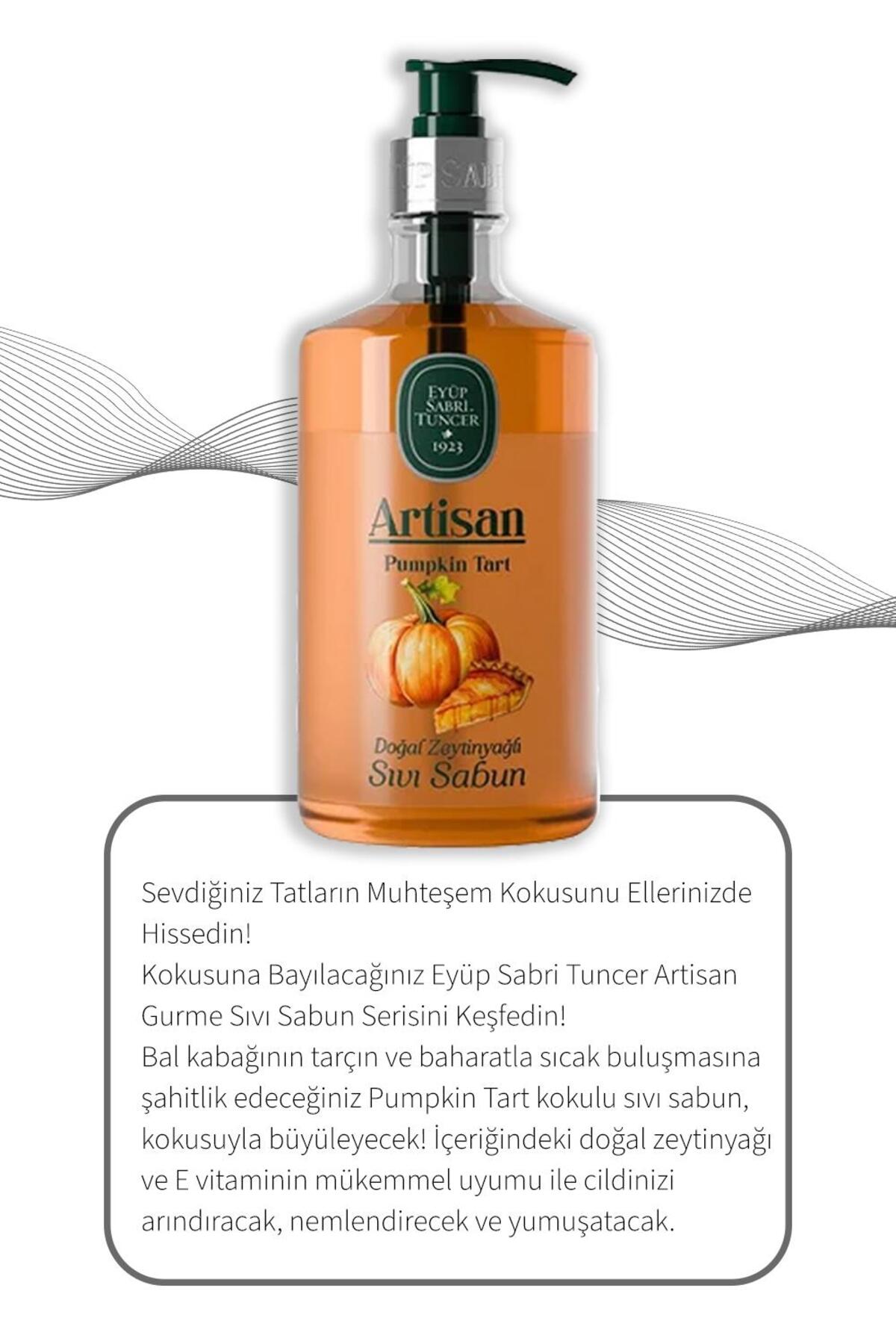 Artisan Doğal Zeytinyağlı Sıvı Sabun Hijyen Paketi Pumpkin Tart, Macaron, Muffin, Creme Brulee, Capp