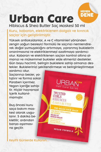 Hibiscus & Shea Butter Saç Maskesi 50 ml